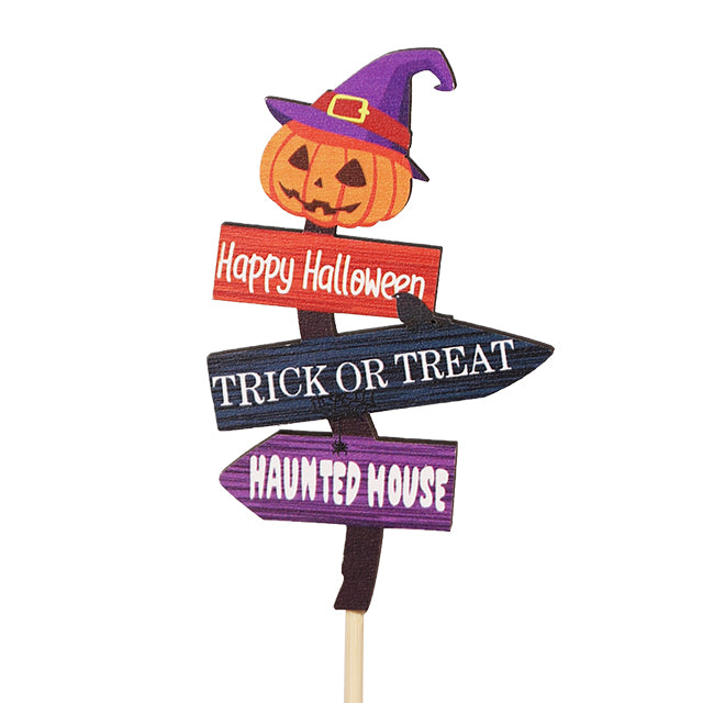 Halloween Street Sign Pick - 50cm