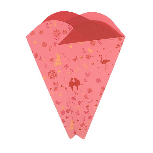 Coral Garden Prefold 33cm Long Pink