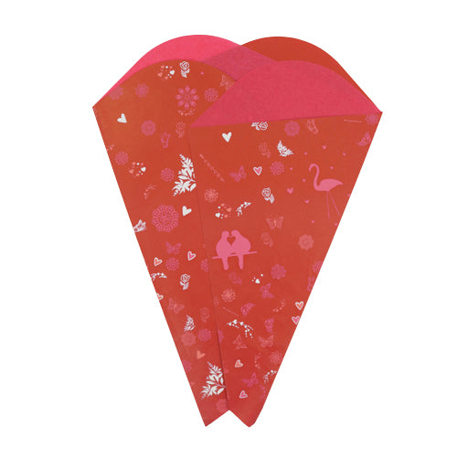 Coral Garden Prefold 33cm Long Red